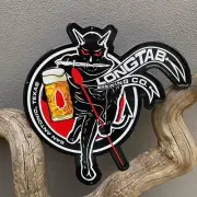 Longtab Brewing Co "Devil's Brigade" Tin Tacker Metal Beer Sign