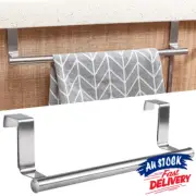 Kitchen Hook Over Door Bathroom Rail Cupboard Hanger Bar Tea Towel Holder RaVZ