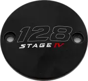 CUSTOM ENGRAVING Timer Cover Black 128 STAGE IV 128-05-63BG