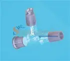ONE 29/29,Three way Glass adapter,75 degree bent,distillation head,Pyrex Labware