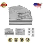 Hotel Luxury Cal King 6-Piece Sheet Set - Extra Deep Pocket, Machine Washable