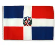 12x18 12"x18" Dominican Republic Sleeve Flag Boat Car Garden
