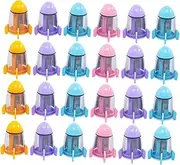24pcs Rocket Sharpener Mini Pencils Classroom Supplies Gadget Portable Electric Sharpener Drawing Pencils Color Pencils Sharpener School Manual Toppers Sharper Crayon Plastic