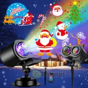 Christmas Snowflake LED Night Light Projector Party Landscape Laser Projection