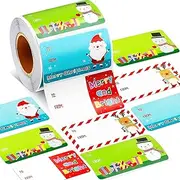 500 PCS Christmas Tags Stickers -Perfect for Wrapping Presents- Gift Tags for Christmas Presents-Ideal Christmas Decorations for Kids, Men, and Women - Essential for Christmas Paper Bags 500B