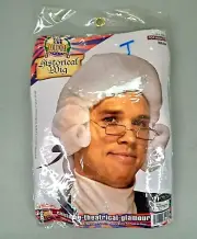 NEW Colonial Man Adult 14+ Costume Wig White PATRIOTIC Theatrical Forum Novelty