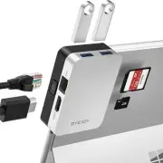 BYEASY Surface Pro 8 Docking Station, 6-in-1 Microsoft Surface Pro 8 USB-C Hu...