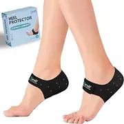 XWOLF Heel Protectors Cups for Plantar Fasciitis, Heel Spur & Achilles Pain Relief, Cracked Heels Women and Men (Small)