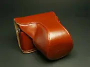 Genuine Leather Full Camera Case Bag Cover For Nikon V1 10-30mm/f3.5-5.6 Lens