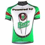 Retro Powered By Beer Cycling Jersey Bicycle Jersey Cycling Shirt Cycling Tops