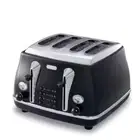 Delonghi CTO4003 Icona Classic 4 Slice Toaster - Black