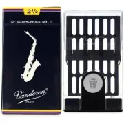 Vandoren SR2125 - Traditional Alto Saxophone Reeds with Reed Case - 2.5