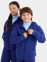 School Jacket Sherpa Lined Hood - Royal Blue