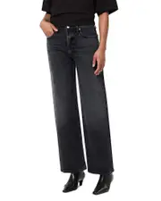 Agolde Harper Mid Rise Relaxed Straight Jeans in Radius