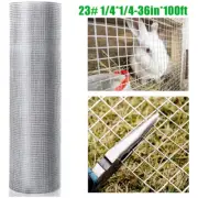 Hardware Cloth 1/4 in 36in x 100ft 23 Gauge Chicken Wire Fence Welded Mesh Roll