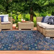 Cassidy Floral Bohemian Non-Slip Area Rugs Indoor Outdoor Rugs Or Runner Rug