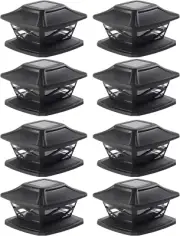 Solar Post Lights, Outdoor 2 Modes Waterproof LED Solar Cap Lights for 3.5X3.5,