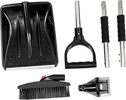 ifundom 1 Set Multi Functional Car Snow Removal Tool Set Telescopic Ice Scraper Durable Deicing Shovel Ergonomic Skid Handle Essential Winter Car Supplies for Snow Clearing