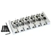 Hipshot Chrome/Brass 6-string A Series Bass Bridge .708" String Spacing 5A600C