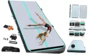 Gymnastics Air Mat Tumble Track Tumbling Mat 10ftx5ftx6inch Carbon&Green