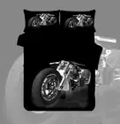 Quilt Duvet Doona Cover Set Single Double Queen King Bed Size Harley Motorbike