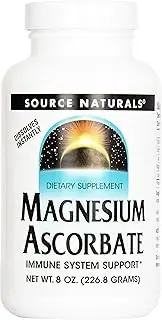 Source Naturals Magnesium Ascorbate, Powder, 8 Ounce (Pack of 12)
