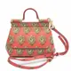 [二手] 【日本直送】Dolce & Gabbana Sicily 迷你心形印花女士皮革手提包，單肩包 金色，粉紅色