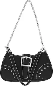 [PerGar] Canvas Bag, Fashion Women Handbag, Small Canvas Female Shoulder Bag, Chain Decoration Underarm Bag For Women, Small Handbags For Women