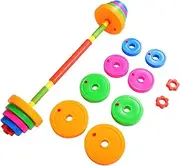 Generic 2pcs Adjustable Dumbbell Barbell Weight Fitness for Promotes Healthy Exercise Habits for Home Kindergarten and School Use