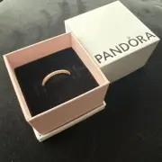 Pandora ME Pavé Ring 14K Rose Gold Plated ALE MET 52 (L - L 1/2)