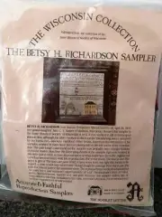 Vtg Wisconsin Historical Society Betsy H Richardson Stitchery SAMPLER KIT Unused
