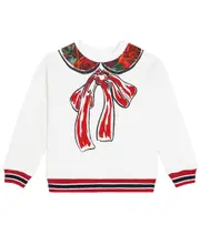 [Dolce & Gabbana Kids] Dolce & Gabbana Kids Printed cotton jersey sweatshirt Y 14 red