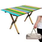 Folding Camping Table Support Up to 250 lbs Multipurpose Folding Table Adjust...