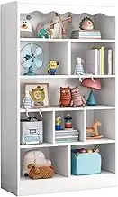 White Bookshelf Display Shelf Bookshelves Storage Cabinet Bookcase Stand Kids