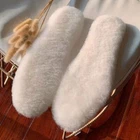 Thicken Wool Heating Insole Odorproof Winter Snow Boots Insoles Men Women