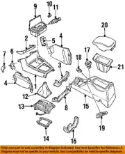 FORD OEM 93-94 Capri,Mark VIII Door Interior Trim-Mirror Switch F3LY17B676A