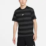 【NIKE 耐吉】NIKE SPORTSWEAR 男款條紋 T 恤 黑色 DQ1117-010 尺寸:S~XL