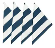 Blue and White Cloth Napkins 18" Dinner to 18" x 18" (Set of 12) Blue Stripe