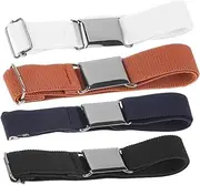 [SAFIGLE] Children's Stretchy Belt Boys and Girls Belt for Dresses Jeans Buckle for Girls Boys
