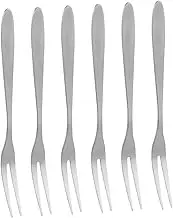 FELTECHELECTR 20pcs Stainless Steel Fruit Forks Two Teeth Dessert Forks for Banquets Parties and Home Use Elegant Tableware for Appetizers Cupcakes and More