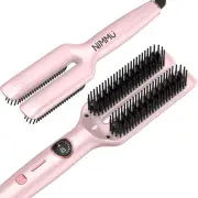 Hair Straightener Brush, Hair Straightening Brush Flat Iron for Women with 5 ...