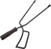 Abaodam Outdoor Log Grabber Tongs Heavy Duty Fireplace Tong for Camping BBQ Fire Pit Tools for Safely Handling Firewood Charcoal Without Burns