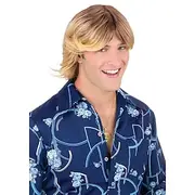Shaggy Ladies Man Blonde Wig Halloween Cosplay Party Wigs