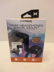 Headphone Bracket Swivel Mounted PC Gaming Headset Stand Holder Under Desk Hange