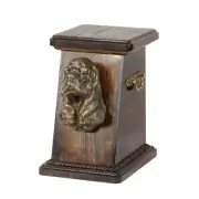 American Cocker Spaniel wooden urn with a dog Art-Dog