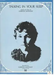 GORDON LIGHTFOOT "TALKING IN YOUR SLEEP" SHEET MUSIC-PIANO/VOCAL/CHORDS-1979-NEW
