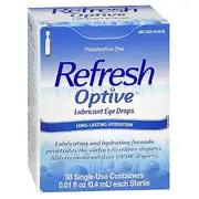 Refresh Refresh Optive Lubricant Eye Drops Single-Use Containers, Count of 30 (Pack of 1)
