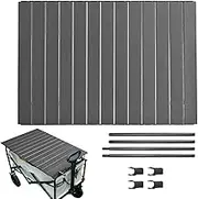 Cart Table Top Attachment - Folding Table Plate for Garden Cart | Versatile Portable Utility Accessories Desktop Attachment for Barbecue Picnics Meals