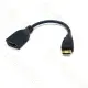 【祥昌電子】HZ34 mini HDMI (公) 轉 HDMI (母) 轉接線 mini轉HDMI 轉換線 20CM