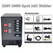 220V Spot ARC Welder Automatic Pulse Argon Welding Machine Glasses Jewelry 100W